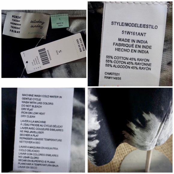 Anthropologie Aloe Tie Dyed Midi Dress New S - Picture 10 of 11